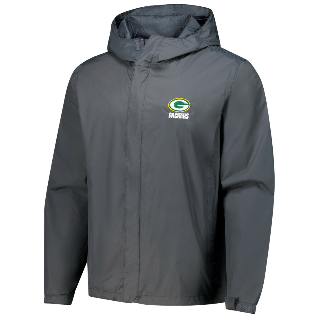 Green Bay Packers Dunbrooke Tropic Waterproof Packable Full-Zip Hoodie Jacket  - Graphite on sale