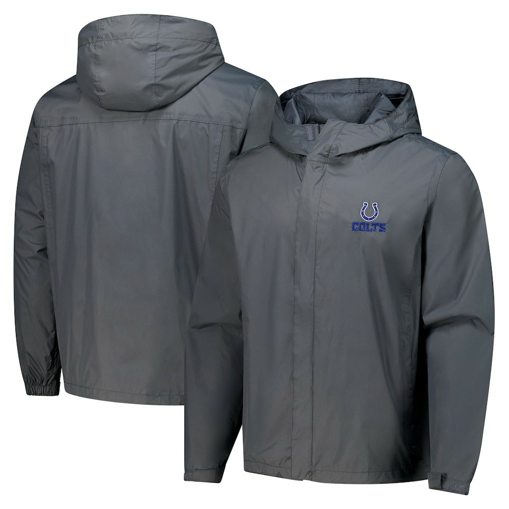 Indianapolis Colts Dunbrooke Tropic Waterproof Packable Full-Zip Hoodie Jacket  - Graphite for sale