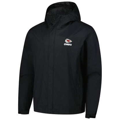 Kansas City Chiefs Dunbrooke Tropic Waterproof Packable Full-Zip Hoodie Jacket  - Black on sale