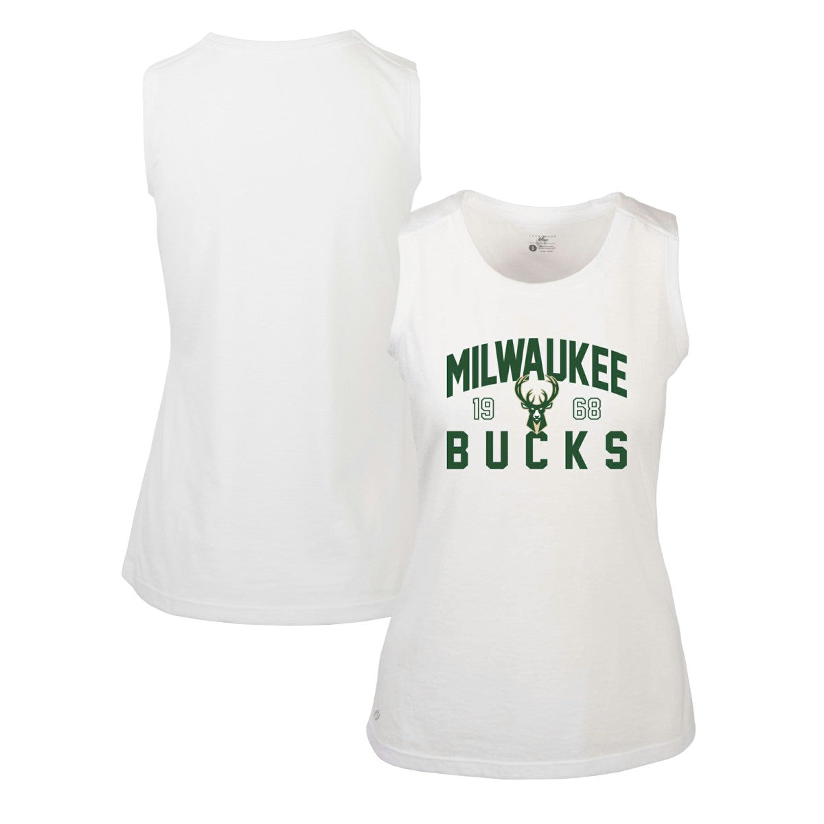 Milwaukee Bucks Levelwear Women's Macy Tank Top - White cheap
