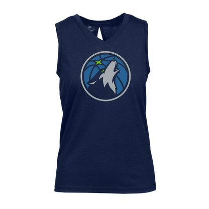 Minnesota Timberwolves Levelwear Women's Paisley Core V-Neck Tank Top - Navy shop
