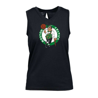 Boston Celtics Levelwear Women's Paisley Core V-Neck Tank Top - Black cheap