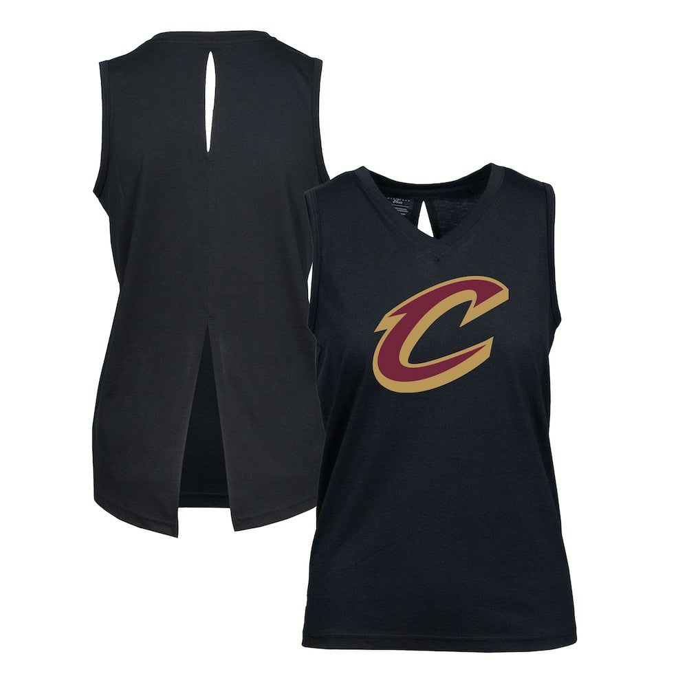 Cleveland Cavaliers Levelwear Women's Paisley Core V-Neck Tank Top sale - Black on sale
