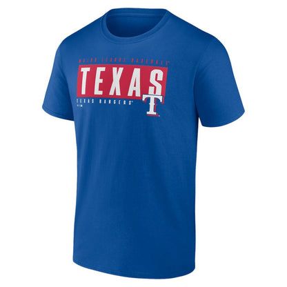 Texas Rangers Blocked Out T-Shirt - Royal