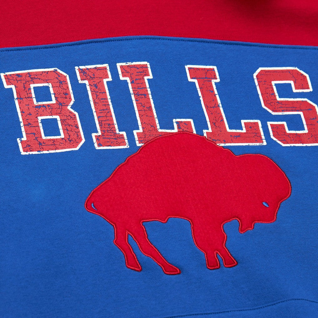 Buffalo Bills Off Field Vintage Logo Short Sleeve Pullover Hoodie - Royal on sale