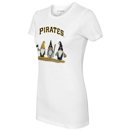Pittsburgh Pirates Tiny Turnip Women's Gnomes T-Shirt - White