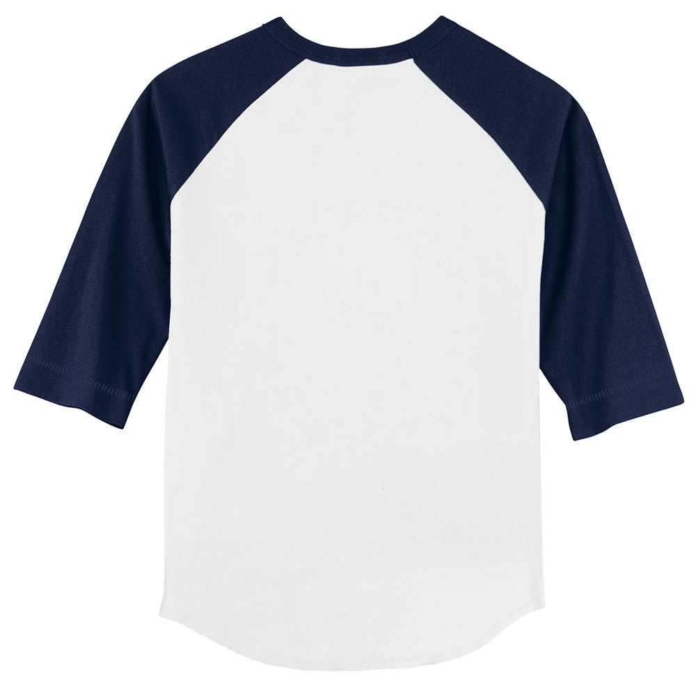 Houston Astros Tiny Turnip Youth Monster Truck 3/4-Sleeve Raglan T-Shirt - White/Navy