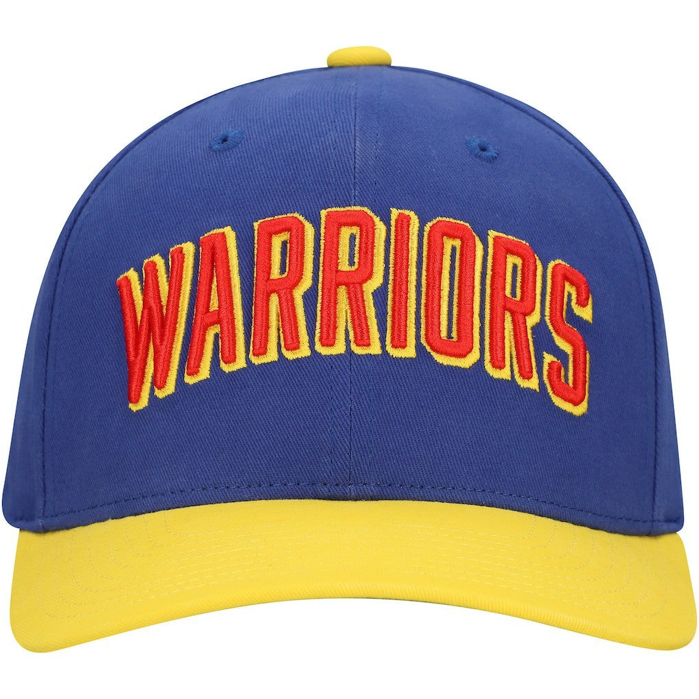 Golden State Warriors Team Up Classic Edition Adjustable Hat - Royal/Gold | Mitchell & Ness for sale