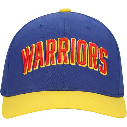 Golden State Warriors Team Up Classic Edition Adjustable Hat - Royal/Gold | Mitchell & Ness for sale