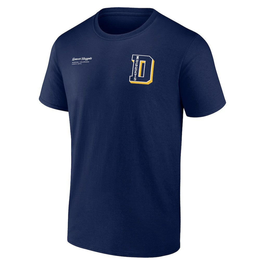 Denver Nuggets Split Zone T-Shirt sale - Navy outlet