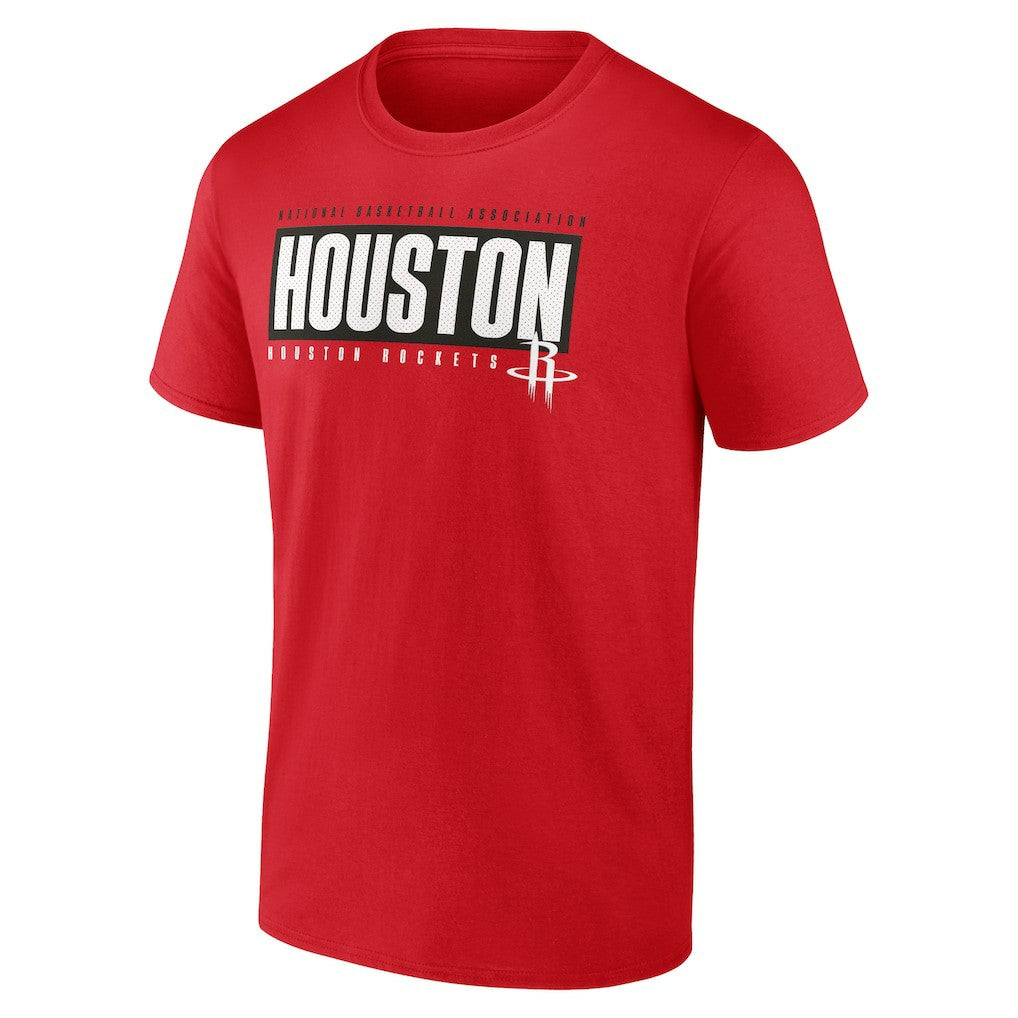 Houston Rockets Blocked Out T-Shirt - Red shop