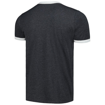 Chicago White Sox Majestic Threads Ringer Tri-Blend T-Shirt - Black