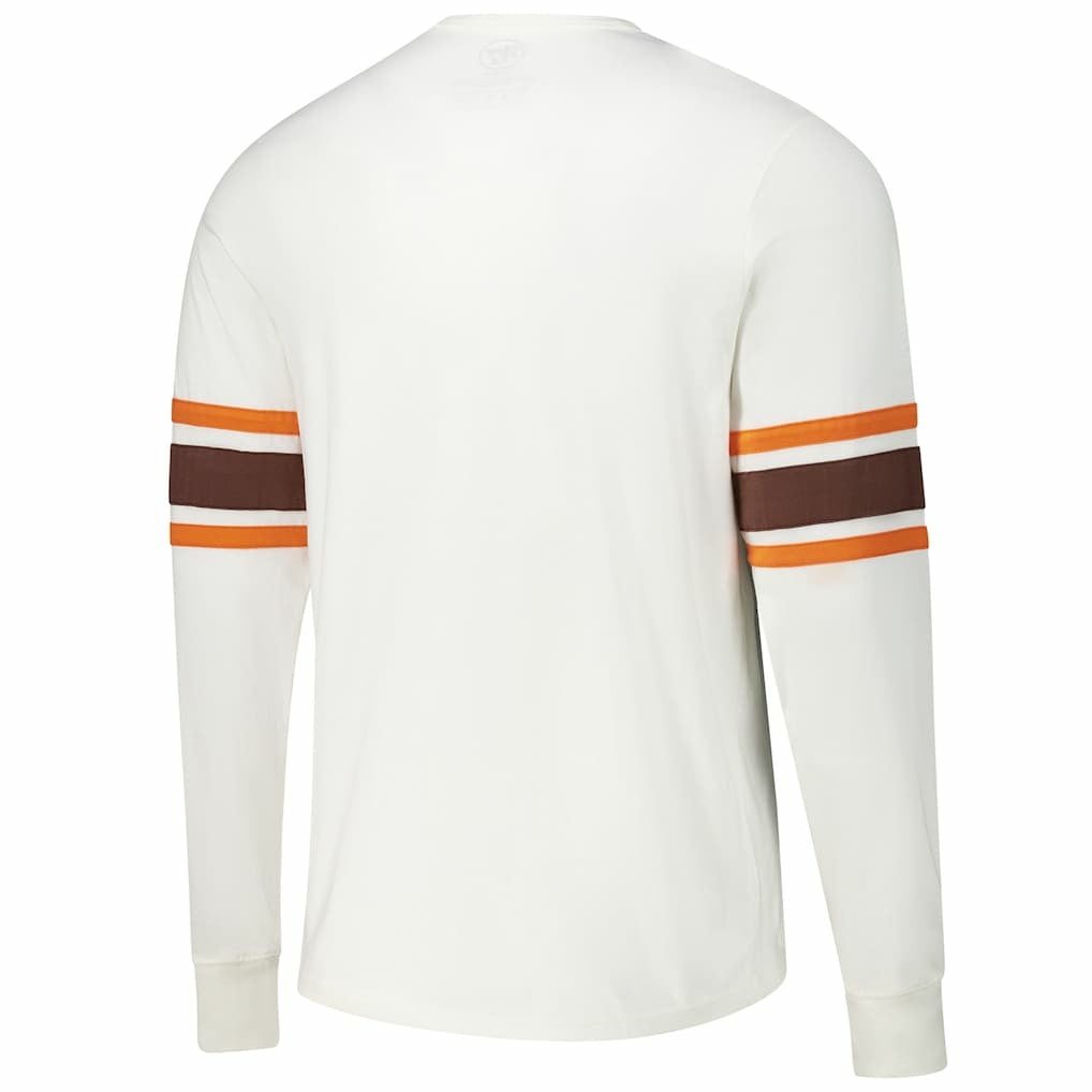 Cleveland Browns '47 Gridiron Throwback Premier Brex Long Sleeve T-Shirt - White outlet