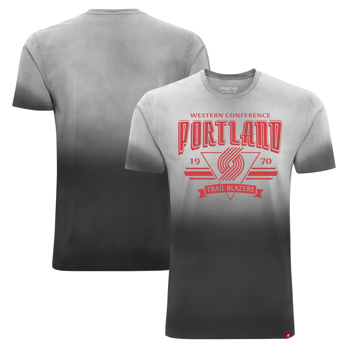 Portland Trail Blazers Sportiqe Unisex Bingham Sun-Fade T-Shirt - Black outlet