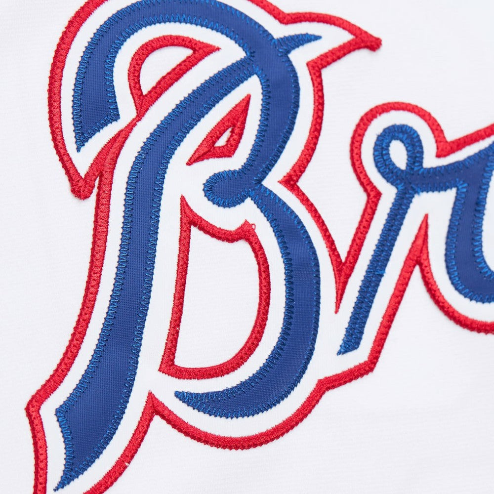John Smoltz Atlanta Braves 2004 Cooperstown Collection Authentic Throwback Jersey - White | Mitchell & Ness