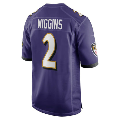 Nate Wiggins Baltimore Ravens Player Game Jersey - Purple | Nike discount