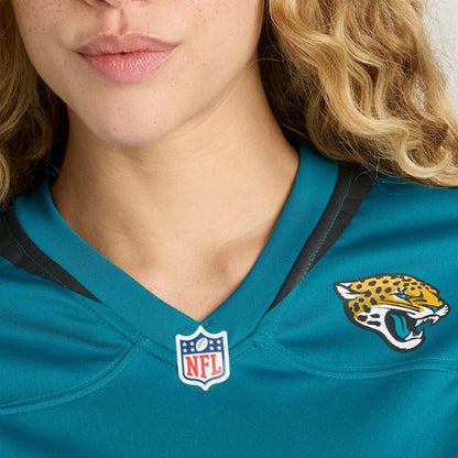 Travis Hunter Jacksonville Jaguars Women's 2025 NFL Draft First Round Pick Team Game Player Jersey - Teal | Nike discount