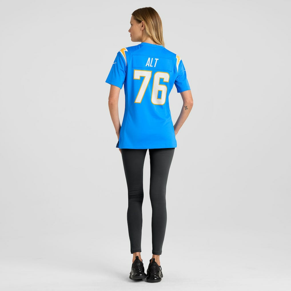 Joe Alt Los Angeles Chargers Women's 2024 NFL Draft First Round Pick Player Game Jersey - Powder Blue | Nike cheap