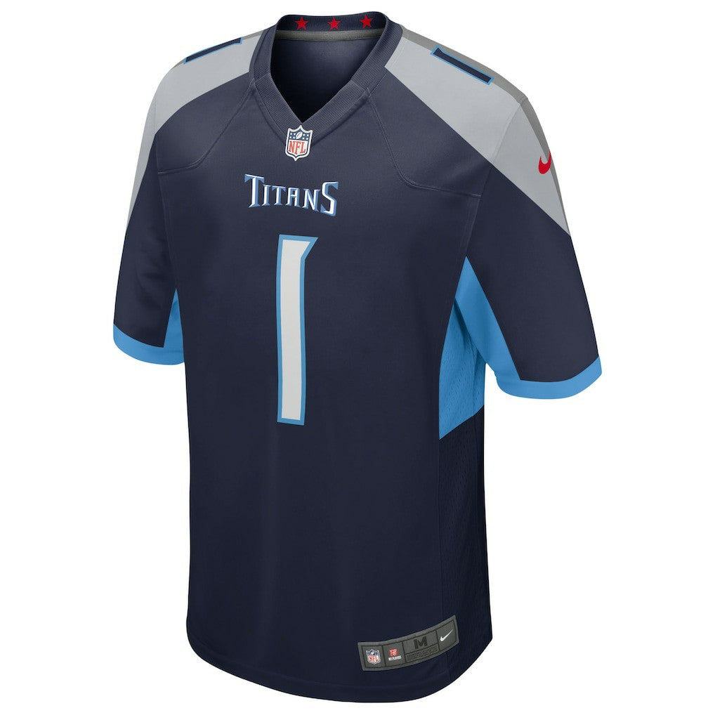 Cameron Ward Tennessee Titans 2025 NFL Draft First Round Pick Alternate Game Jersey - Navy | Nike for sale