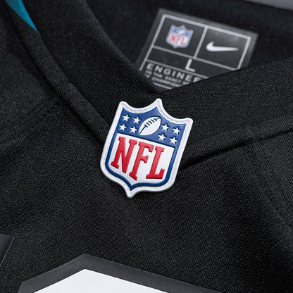 Travis Hunter Jacksonville Jaguars 2025 NFL Draft First Round Pick Alternate Game Player Jersey - Black | Nike on sale