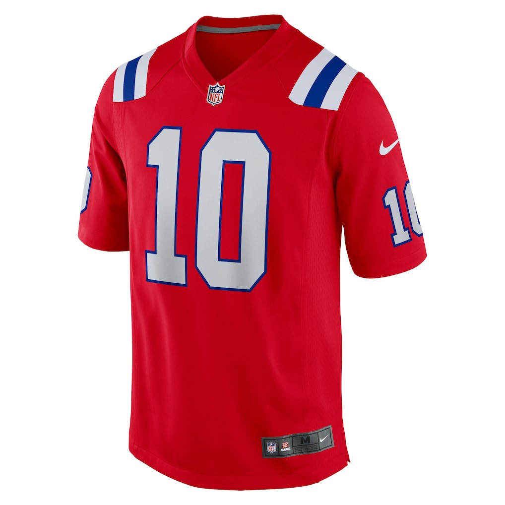 Drake Maye New England Patriots Player Game Jersey - Red | Nike sale
