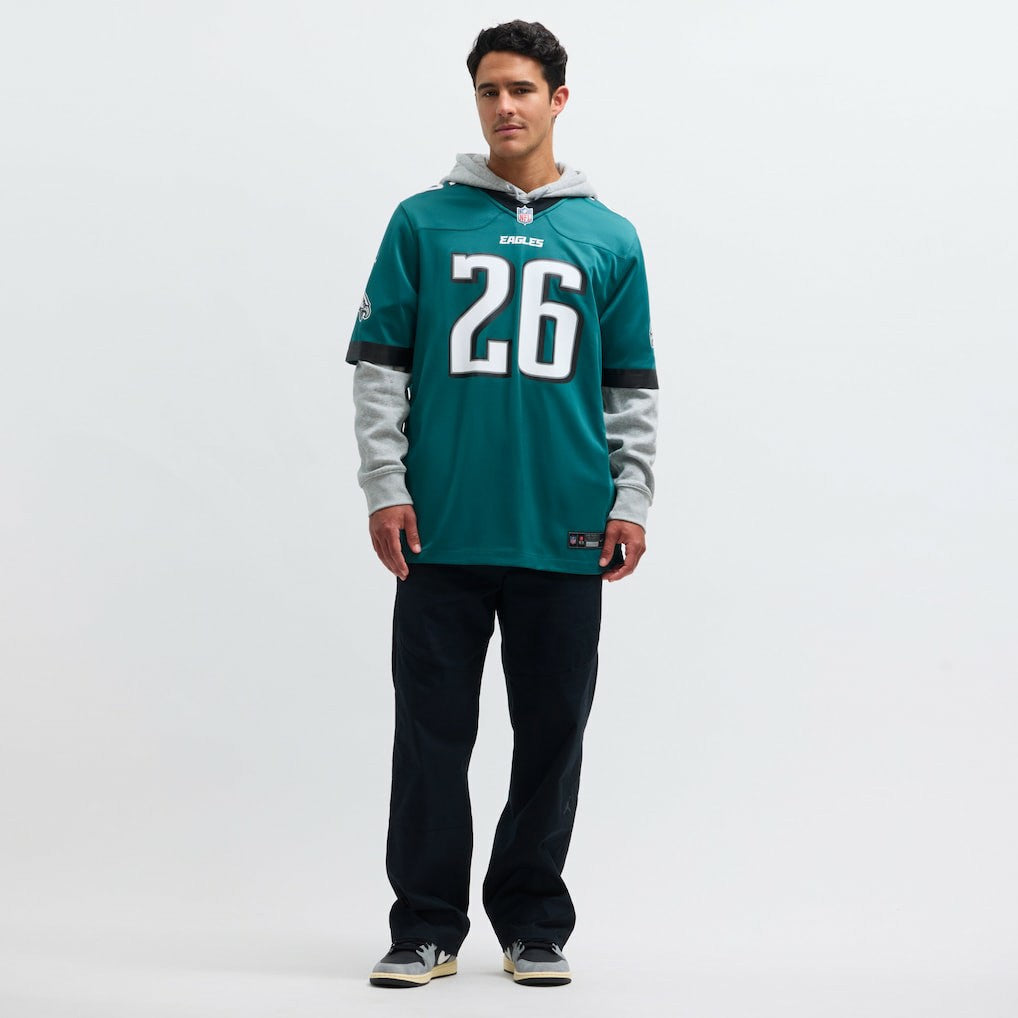 Saquon Barkley Philadelphia Eagles Game Player Jersey - Midnight Green | Nike online