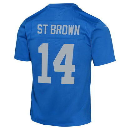 Amon-Ra St. Brown Detroit Lions Youth Game Jersey - Blue | Nike on sale