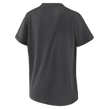 Baltimore Orioles WEAR by Erin Andrews Women's Domestic Box Color Boyfriend T-Shirt - Charcoal