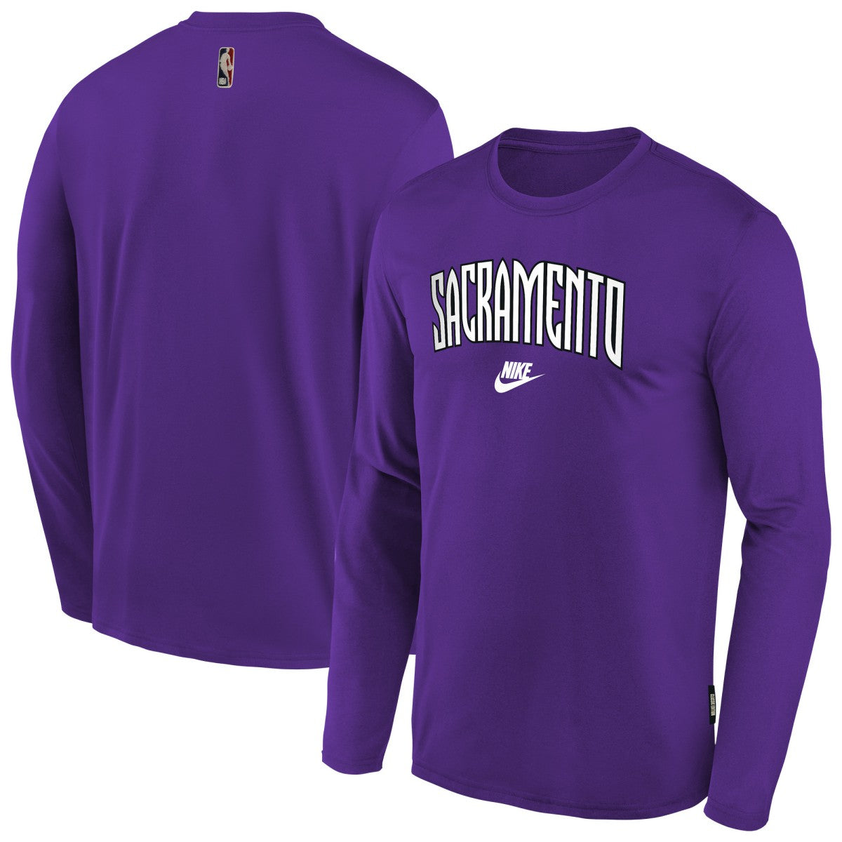 Sacramento Kings Youth Hardwood Classics Long Sleeve T-Shirt - Purple | Nike on sale