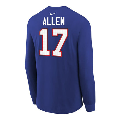Josh Allen Buffalo Bills Youth Player Name & Number Long Sleeve T-Shirt - Royal | Nike discount