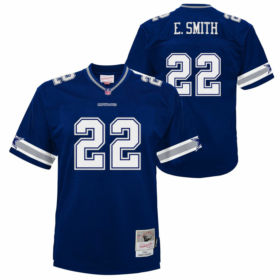 Emmitt Smith Dallas Cowboys Youth 1996 Legacy Jersey - Navy for sale