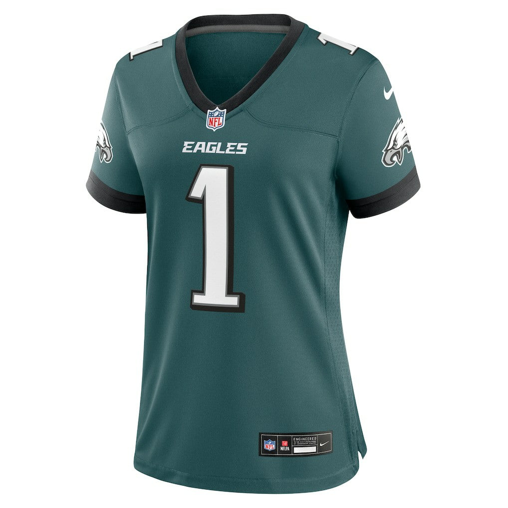 Jalen Hurts Philadelphia Eagles Women's Team Game Jersey - Midnight Green | Nike for sale