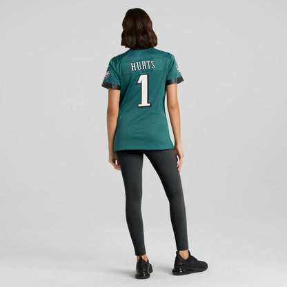 Jalen Hurts Philadelphia Eagles Women's Team Game Jersey - Midnight Green | Nike for sale