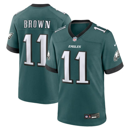 A.J. Brown Philadelphia Eagles Team Game Jersey - Midnight Green | Nike sale
