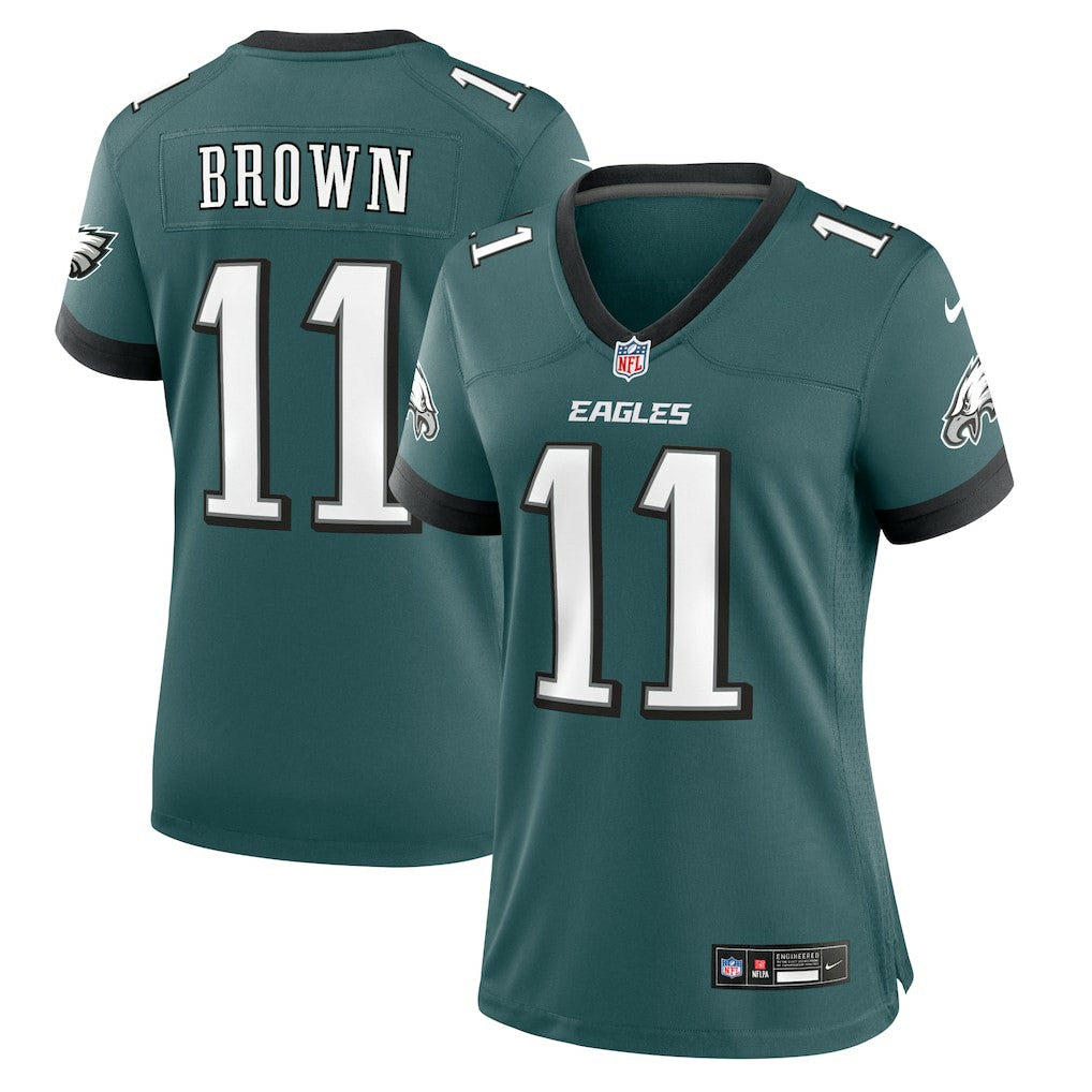 A.J. Brown Philadelphia Eagles Women's Team Game Jersey - Midnight Green | Nike sale