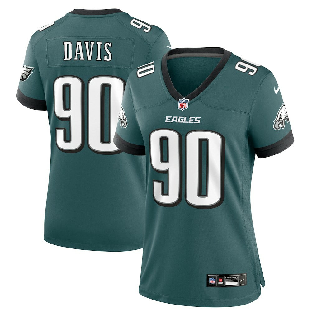 Jordan Davis Philadelphia Eagles Women's Team Game Jersey - Midnight Green | Nike on sale
