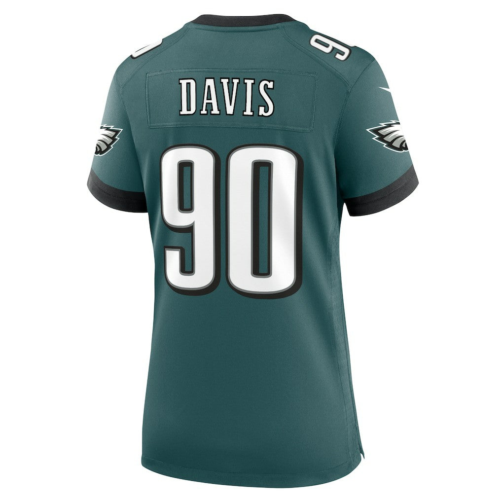Jordan Davis Philadelphia Eagles Women's Team Game Jersey - Midnight Green | Nike on sale