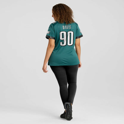 Jordan Davis Philadelphia Eagles Women's Team Game Jersey - Midnight Green | Nike on sale