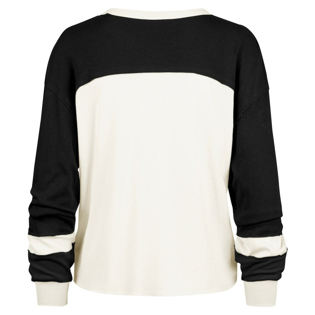 Brooklyn Nets '47 Women's Curve Raglan Long Sleeve T-Shirt - Cream | 47 brand for sale