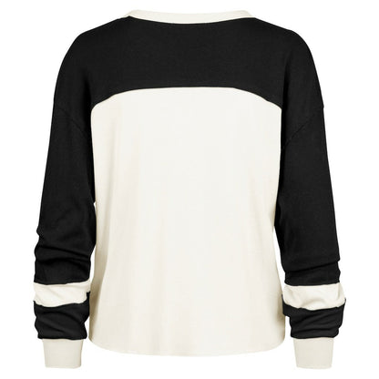 Brooklyn Nets '47 Women's Curve Raglan Long Sleeve T-Shirt - Cream | 47 brand for sale