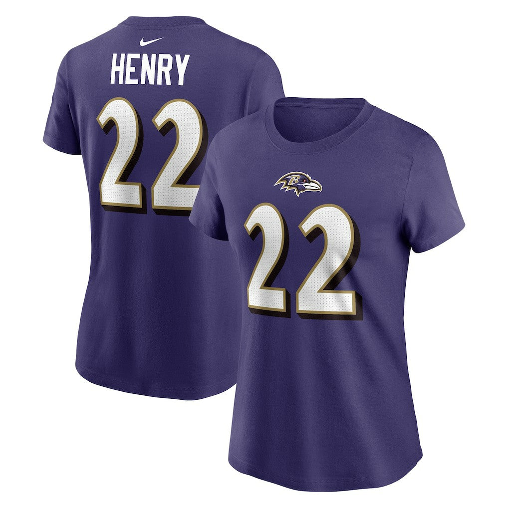 Derrick Henry Baltimore Ravens Women's Player Name & Number T-Shirt - Purple | Nike cheap