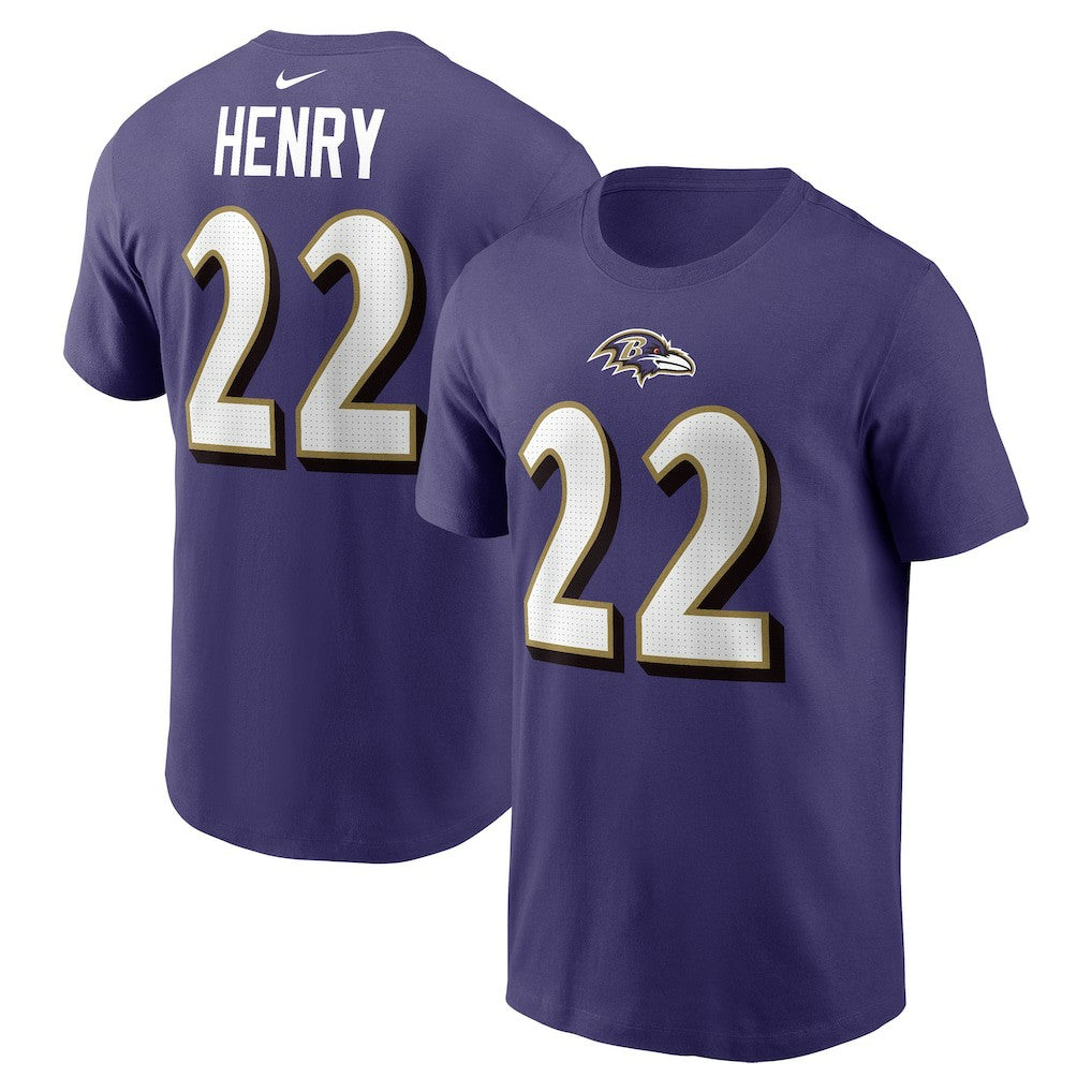 Derrick Henry Baltimore Ravens Player Name & Number T-Shirt - Purple | Nike outlet