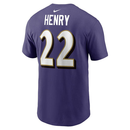 Derrick Henry Baltimore Ravens Player Name & Number T-Shirt - Purple | Nike outlet