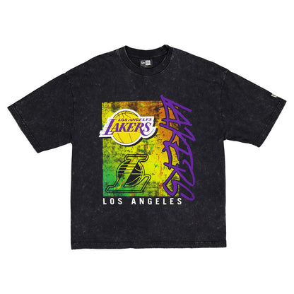 Los Angeles Lakers Sport Classics Enzyme Washed T-Shirt - Black | New Era discount