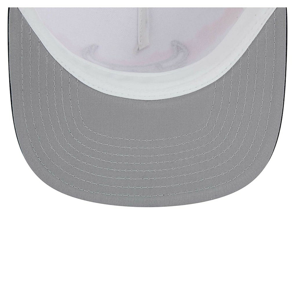 Chicago Bulls Dip-Dye 9FIFTY A-Frame Trucker Snapback Hat - White/Black | New Era on sale