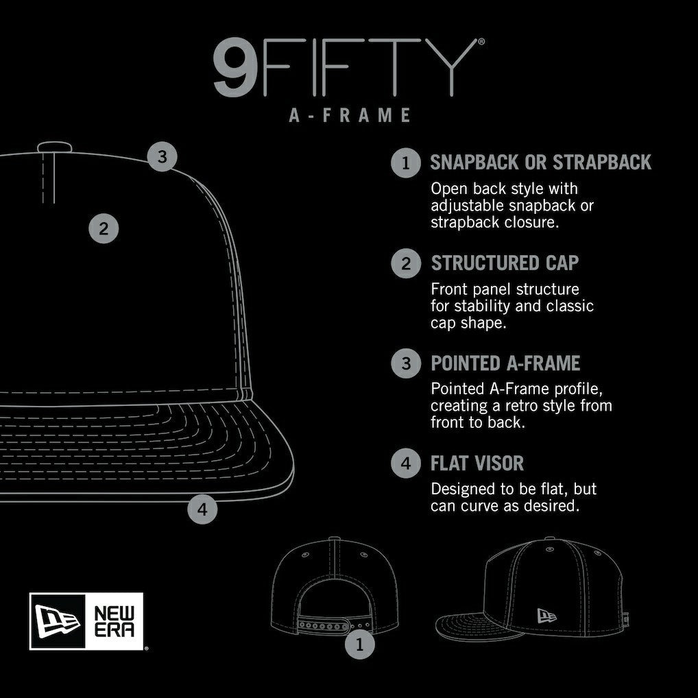 Chicago Bulls Dip-Dye 9FIFTY A-Frame Trucker Snapback Hat - White/Black | New Era on sale