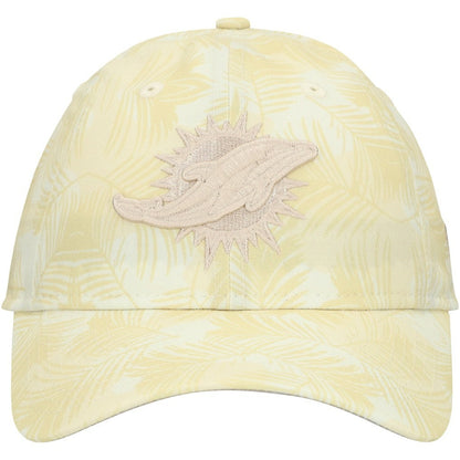 Miami Dolphins New Era Women's Frond 9TWENTY Adjustable Hat - Cream for sale