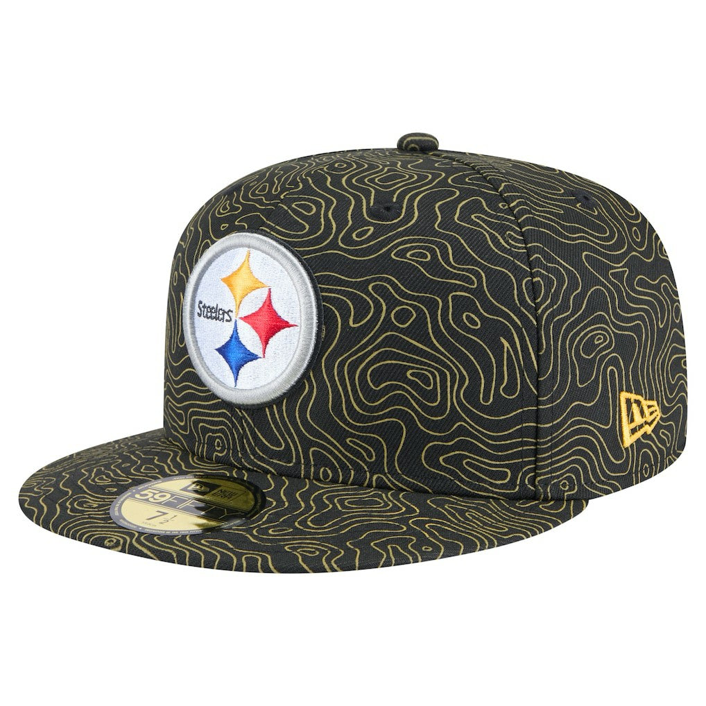 Pittsburgh Steelers New Era Geo 59FIFTY Fitted Hat - Black discount