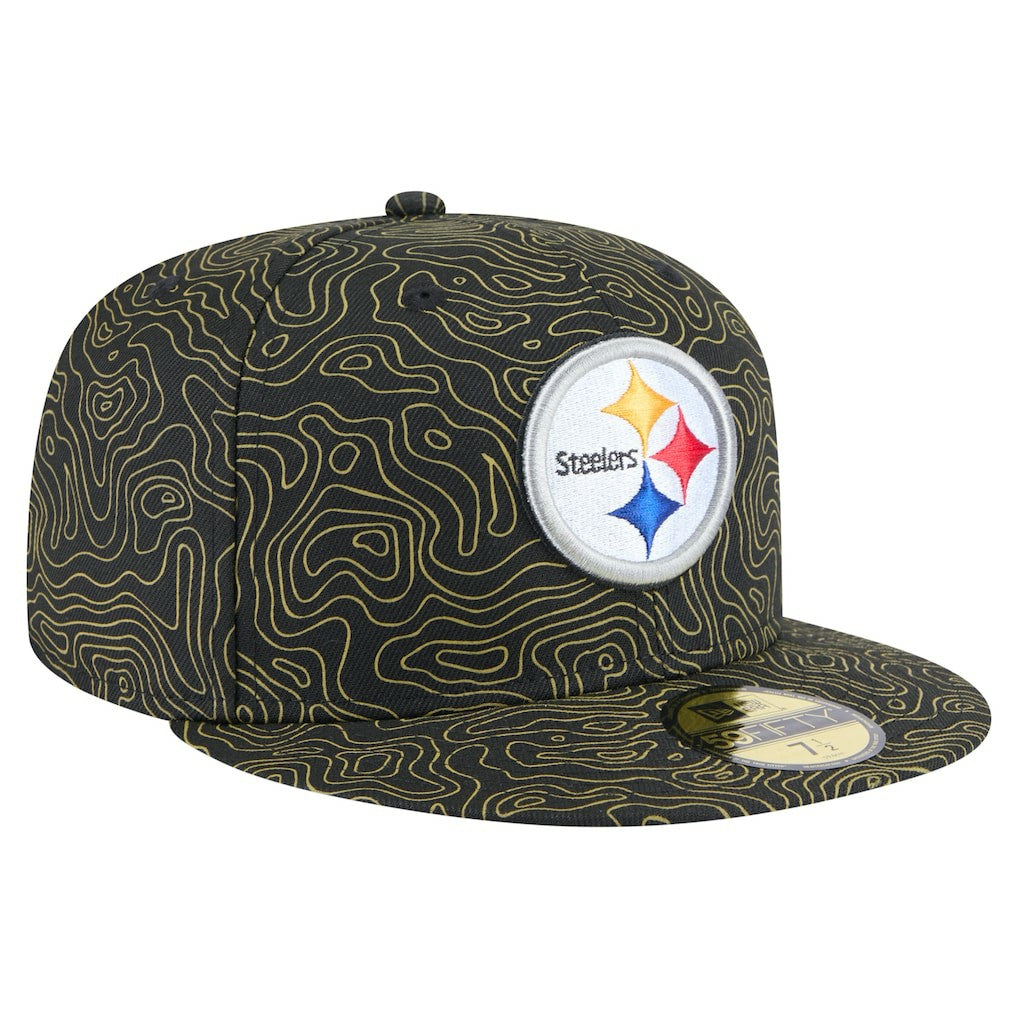 Pittsburgh Steelers New Era Geo 59FIFTY Fitted Hat - Black discount