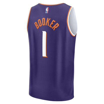 Devin Booker Phoenix Suns Fast Break Replica Player Jersey - Icon Edition - Purple | Fanatics for sale